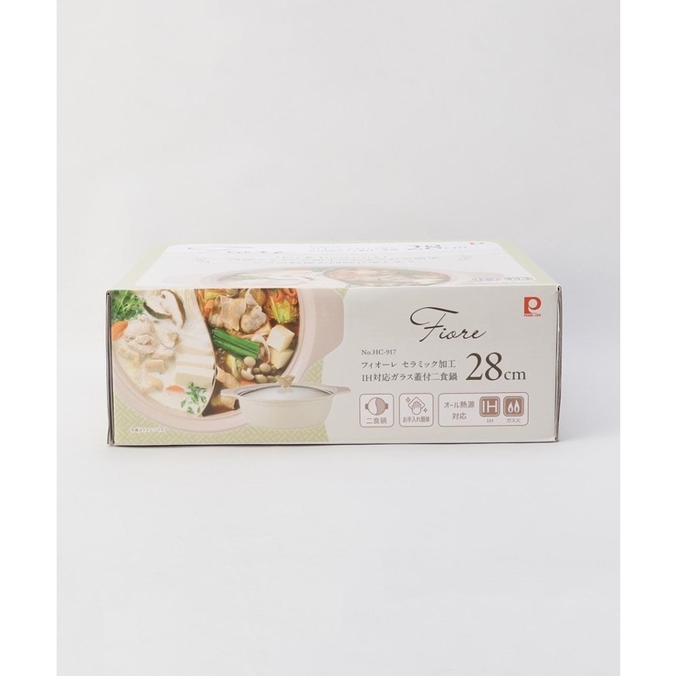 フィオーレ セラミック加工IH対応ガラス蓋付二食鍋28cm | 212 KITCHEN STORE | 詳細画像10 