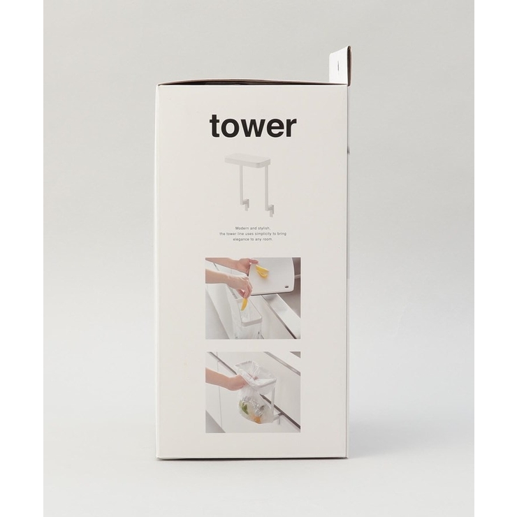 キッチンシンク下収納扉ポリ袋ホルダー WH 山崎実業 ＜tower タワー＞ | 212 KITCHEN STORE | 詳細画像9 