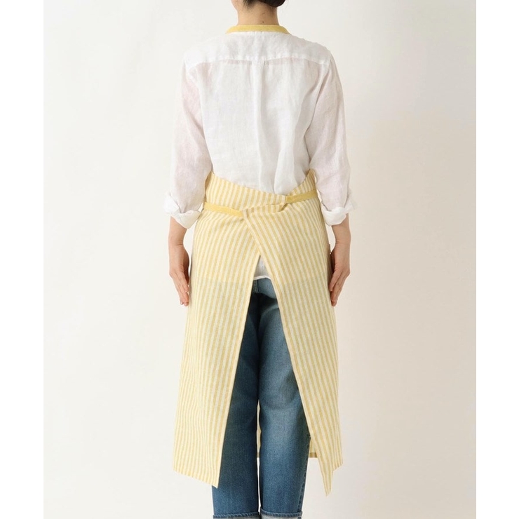 ブロックストライプ リネンコットン フルエプロン | 212 KITCHEN STORE | 詳細画像3 