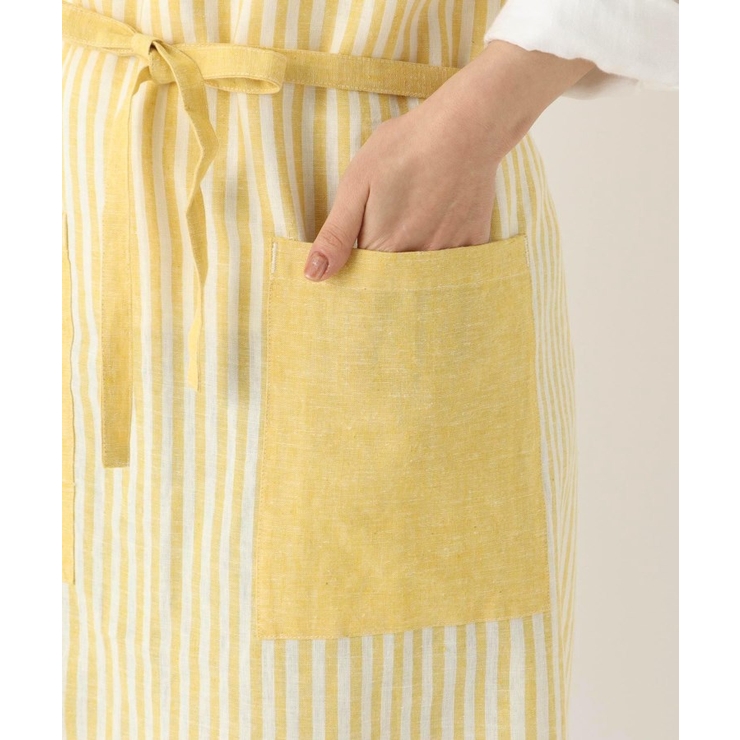 ブロックストライプ リネンコットン フルエプロン | 212 KITCHEN STORE | 詳細画像6 