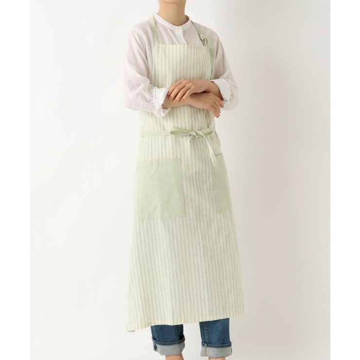 その他 | ブロックストライプ リネンコットン フルエプロン | 212 KITCHEN STORE