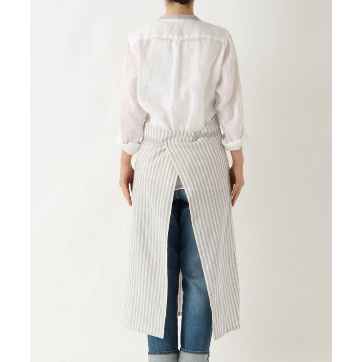 ブロックストライプ リネンコットン フルエプロン | 212 KITCHEN STORE | 詳細画像3 