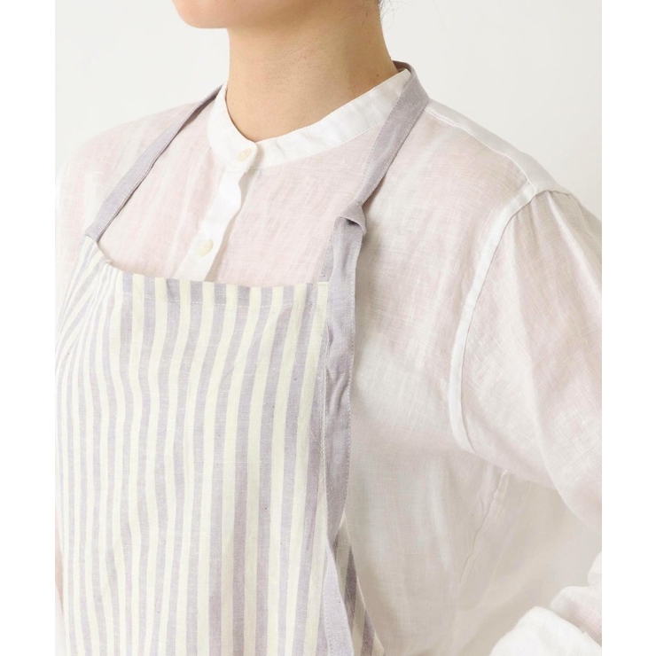 ブロックストライプ リネンコットン フルエプロン | 212 KITCHEN STORE | 詳細画像5 