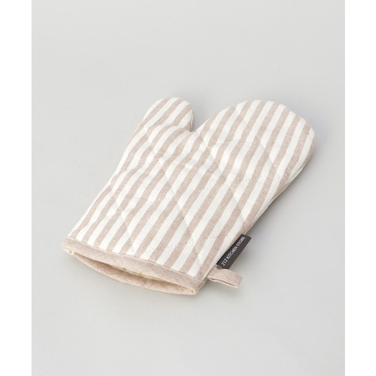 ブロックストライプ リネンコットン ミトン NT ＜212Kオリジナル ＞ | 212 KITCHEN STORE | 詳細画像1 