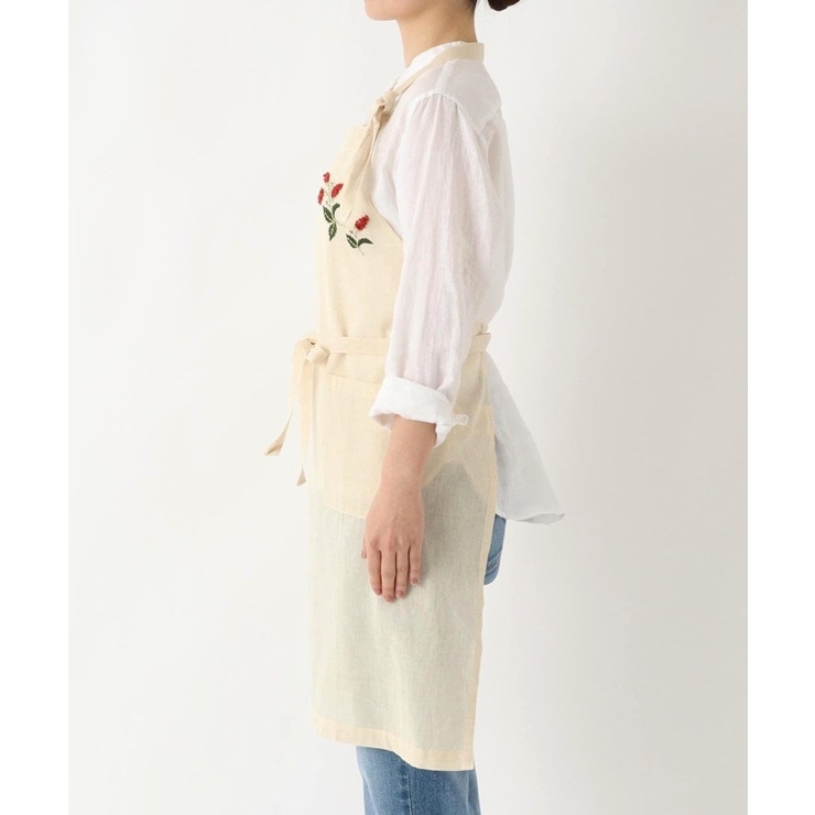 刺繍フラワー ワイルドストロベリー フルエプロン | 212 KITCHEN STORE | 詳細画像2 