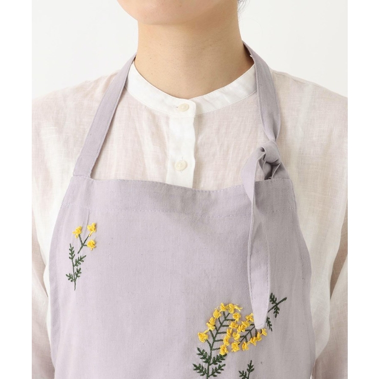刺繍フラワー ミモザ フルエプロン LPU ＜212Kオリジナル ＞ | 212 KITCHEN STORE | 詳細画像4 