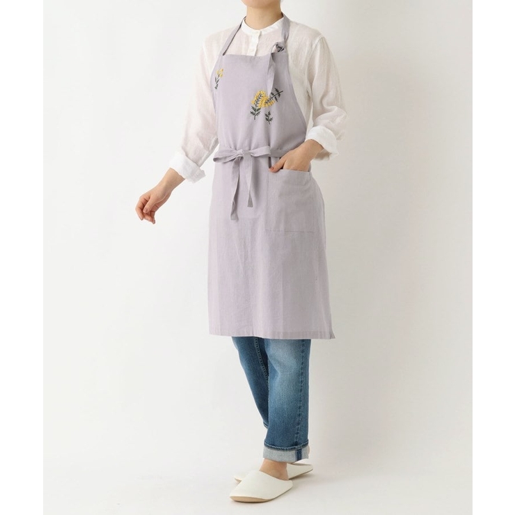 刺繍フラワー ミモザ フルエプロン LPU ＜212Kオリジナル ＞ | 212 KITCHEN STORE | 詳細画像10 