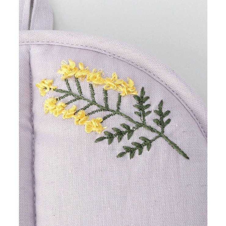 刺繍フラワー ミモザ ラウンドミトン LPU ＜212Kオリジナル ＞ | 212 KITCHEN STORE | 詳細画像4 