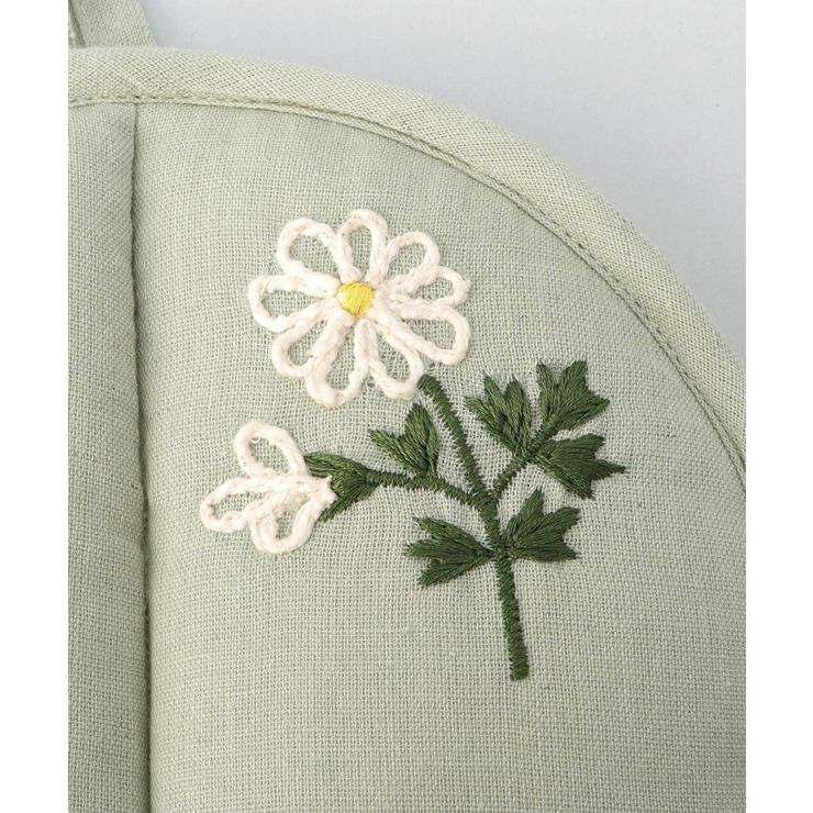 刺繍フラワー マーガレット ラウンドミトン LGR ＜212Kオリジナル ＞ | 212 KITCHEN STORE | 詳細画像4 