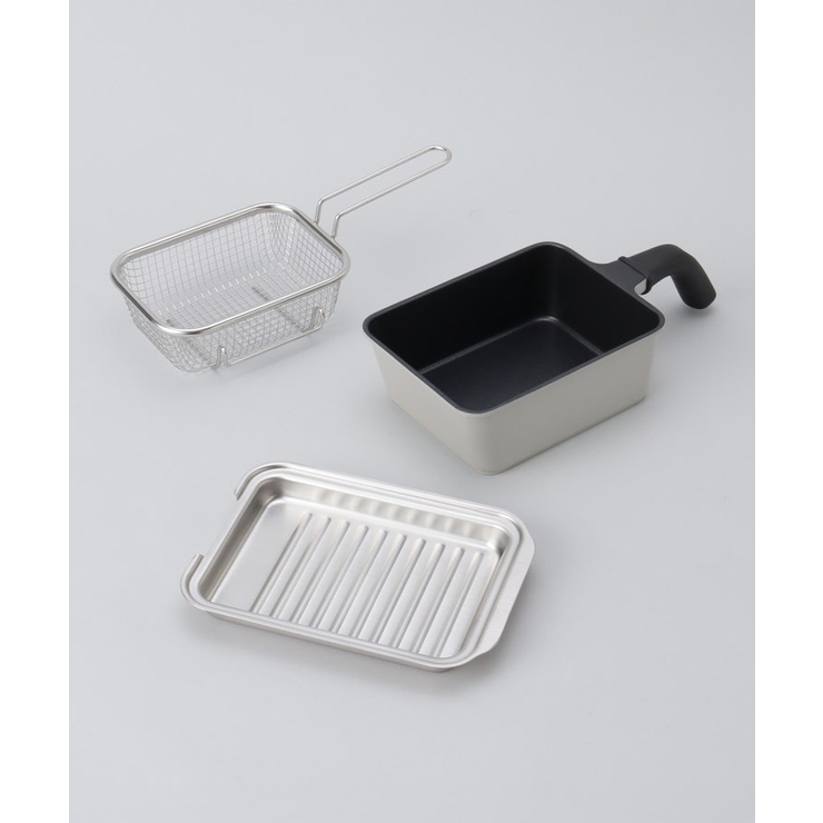 角型揚げ鍋 フライバスケット付き グレージュ ＜Toffy  トフィ＞ | 212 KITCHEN STORE | 詳細画像1 