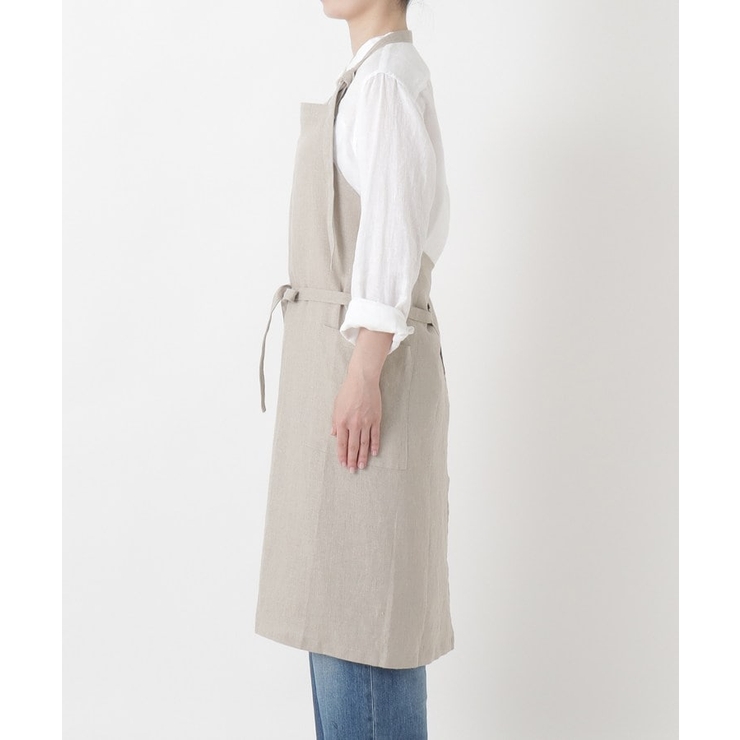 リネンのネックエプロン フリー キナリ | 212 KITCHEN STORE | 詳細画像2 