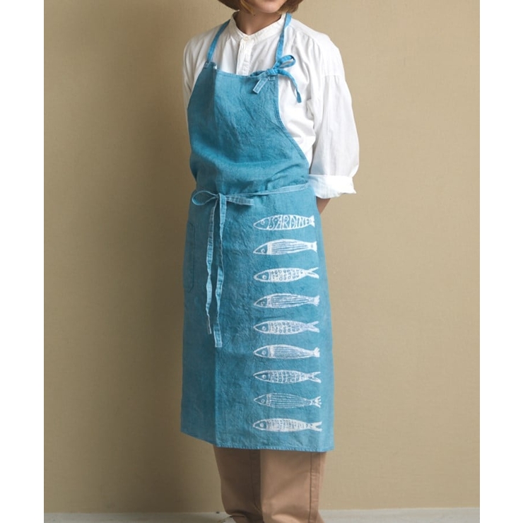 ♪Bertozzi ベルトッティ　リネン エプロン　新品　イタリア♪ BERTOZZI リネン エプロン ベルトッティ 麻 ♪Bertozzi ベルトッティ