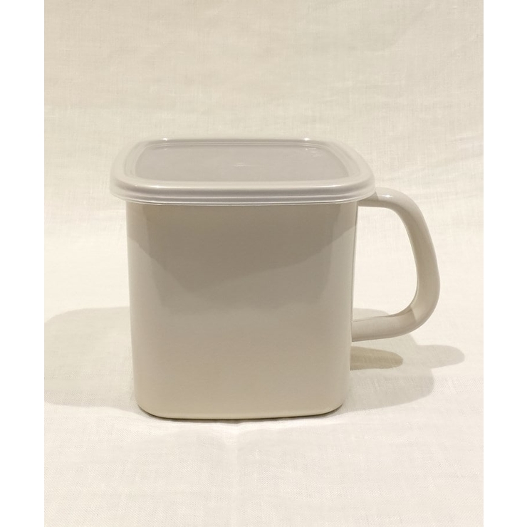 持ち手付きストッカー角型 L グレージュ 212K限定カラー ＜野田琺瑯＞ | 212 KITCHEN STORE | 詳細画像1 