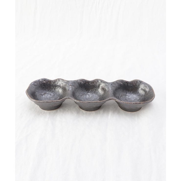 饗の器 3つ仕切り皿 深 BK | 212 KITCHEN STORE | 詳細画像1 