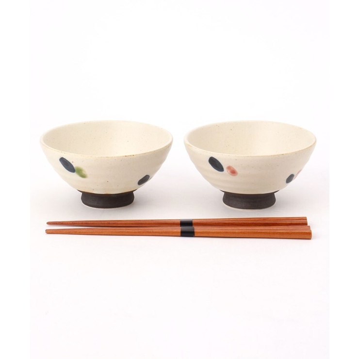 美濃焼飯碗ペアセット 二色点打 品番 Wrdw 212 Kitchen Store トゥワントゥキッチンストア のファッション通販 Shoplist ショップリスト