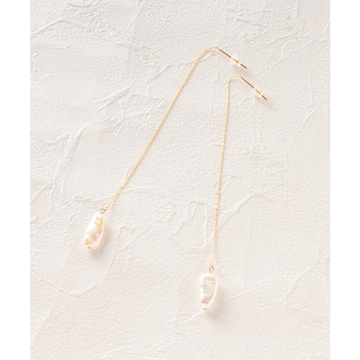 ゴールド(007) | ロングパールピアス | ESPERANZA