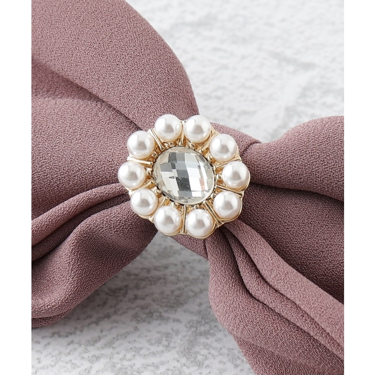 ビジュー付きリボンバレッタ | ESPERANZA | 詳細画像5 