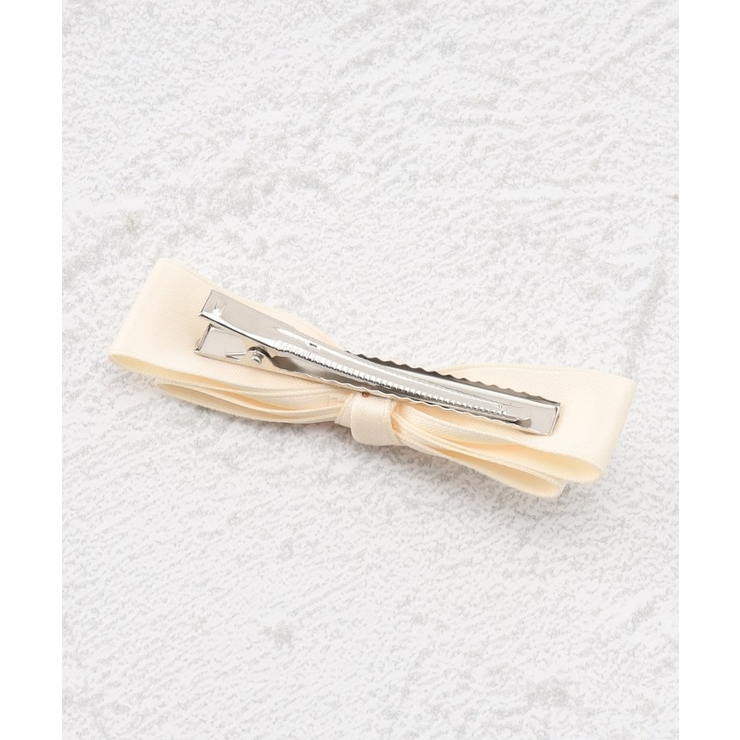 ヘアクリップ ダブル リボン ベーシックカラー 無地 2個セット | ESPERANZA | 詳細画像2 