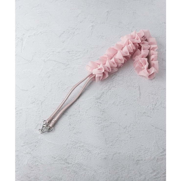 ピンク(072) | パール調タックフリルストラップ | ESPERANZA