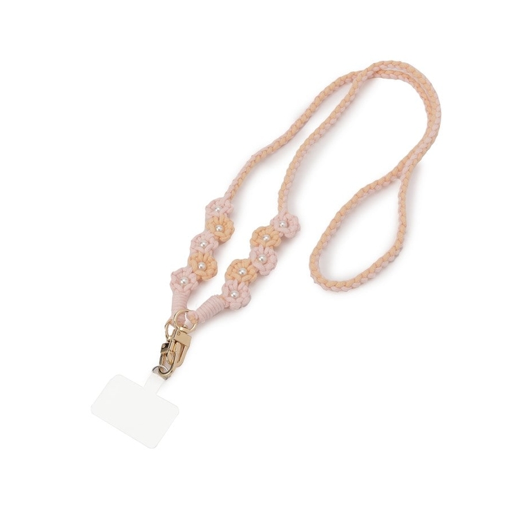 ピンク(072) | マクラメフラワーストラップ | ESPERANZA