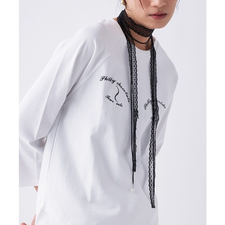 レース2連ロングチョーカー | cloenc | 詳細画像1 