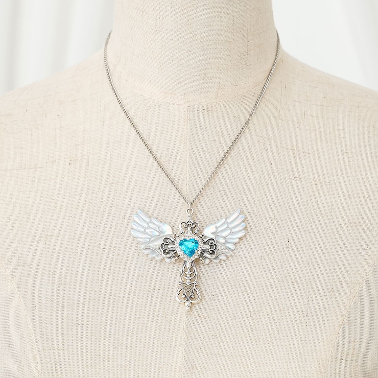 羽×十字架サブカル系ネックレス 韓国 夢展望 | 夢展望 | 詳細画像9 