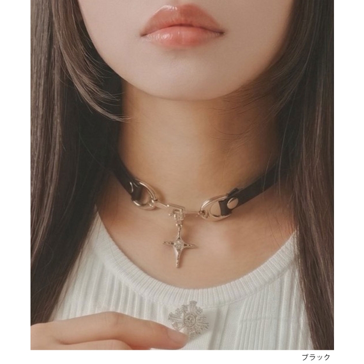 クロスモチーフチョーカーアクセサリー 韓国 夢展望 Diable baiser | 夢展望 | 詳細画像2 