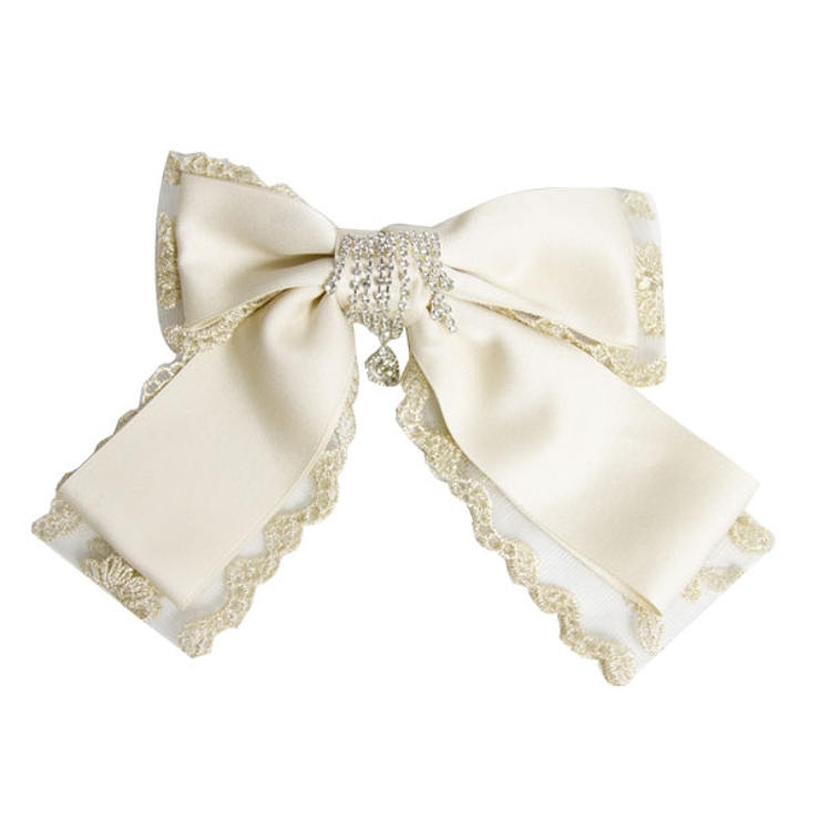 ラグジュアリビジューレースリボンバレッタ 韓国 オルチャン 夢展望 品番 Yu 夢展望 ユメテンボウ のレディースファッション通販 Shoplist ショップリスト