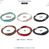 ◆牛革 編み込み3連 レザーブレスレット◆ | ONE 4 PREMIUM | 詳細画像4 