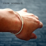 SILVER(G-7) | バングル ブレスレット メンズ | ONE 4 PREMIUM
