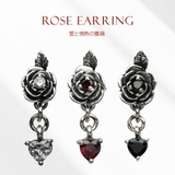 ピアス 薔薇 シルバー925 | 2PIECES | 詳細画像1