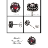 ◆pi0346●バラ売り 王冠を耳に！赤き宝石で飾る者 | 2PIECES | 詳細画像3 