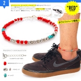 【メンズアンクレット】【メンズ】【ビーズ】◆voso0007●足周り約20~23… | 2PIECES | 詳細画像3