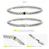◆b0695 一粒ストーン！キヘイチェーンシルバーブレスレット | 2PIECES  | 詳細画像3 