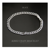 ◆b0695 一粒ストーン！キヘイチェーンシルバーブレスレット | 2PIECES  | 詳細画像4 