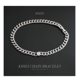 ◆b0695 一粒ストーン！キヘイチェーンシルバーブレスレット | 2PIECES  | 詳細画像5 