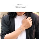 ◆b0695 一粒ストーン！キヘイチェーンシルバーブレスレット | 2PIECES  | 詳細画像6 