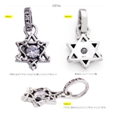 ◆pe2144 六芒星シルバーペンダントトップペンダントトップのみの商品 | 2PIECES | 詳細画像3