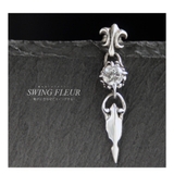 【シルバーアクセサリー】【メンズ片耳用ピアス】◆pi0499 揺れるフレアピアス… | 2PIECES  | 詳細画像5 