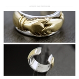 【シルバーアクセサリー】【イヤーカフ】◆pi0508 握手(ハンドシェイク)イヤ… | 2PIECES | 詳細画像4