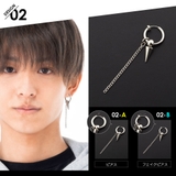 spi0099フープピアスのポストの太さ0 7mm（約21G） ステンレスアクセ… | 2PIECES  | 詳細画像7 