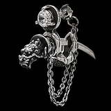 pi0379 メンズピアス シルバー | 2PIECES | 詳細画像1