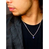 ◆pe1761●チェーン付き 悪魔の瞳【シルバーアクセサリー ネックレス | 2PIECES | 詳細画像3