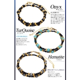 ◆b0602 クラシカル天然石2重巻きブレスレット! | 2PIECES | 詳細画像3