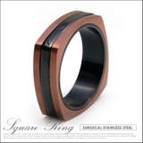 【ジュエリー アクセサリー】【ステンレス】【リング】◆fin00012 三層構造… | 2PIECES | 詳細画像1 