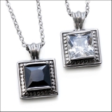 【メンズ】【ネックレス】【レディース】【ペア】【チェーン付】◆キュービックジルコ… | 2PIECES | 詳細画像2