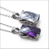 【メンズ】【ネックレス】【レディース】【ペア】【チェーン付】◆キュービックジルコ… | 2PIECES | 詳細画像2