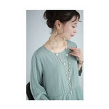 艶めくパールと白い花咲くラリアットネックレス レディース ファッション | Sawa a la mode | 詳細画像10