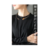 黄金のラインが織りなすストーンチョーカー アクセサリー レディース | Sawa a la mode | 詳細画像2