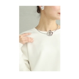 パール艶めくマーブル柄の一輪花ネックレス レディース ファッション | Sawa a la mode | 詳細画像13